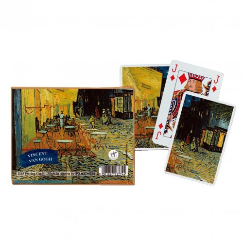 Carti de joc Piatnik, Van Gogh - Caffe Terrace at Night, 2 pachete in cutie de lux, produse in Austria Carti de joc Piatnik, Van Gogh - Caffe Terrace at Night, 2 pachete in cutie de lux, produse in Austria